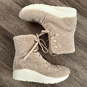 Stuart Weitzman Oceane Tall Shearling Booties